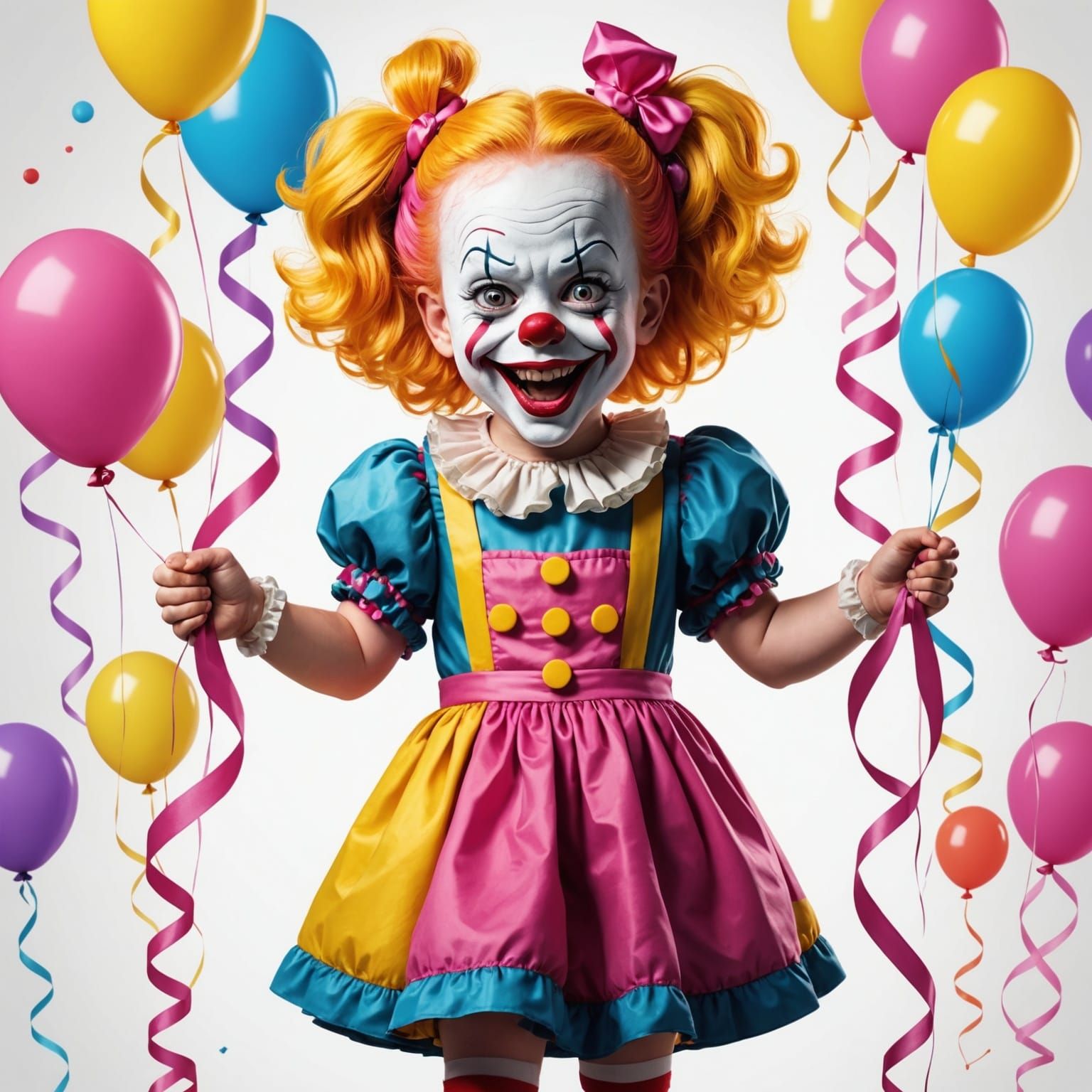 Cartoon Girl Carries Cheerful Pennywise in Cartoon Network S...