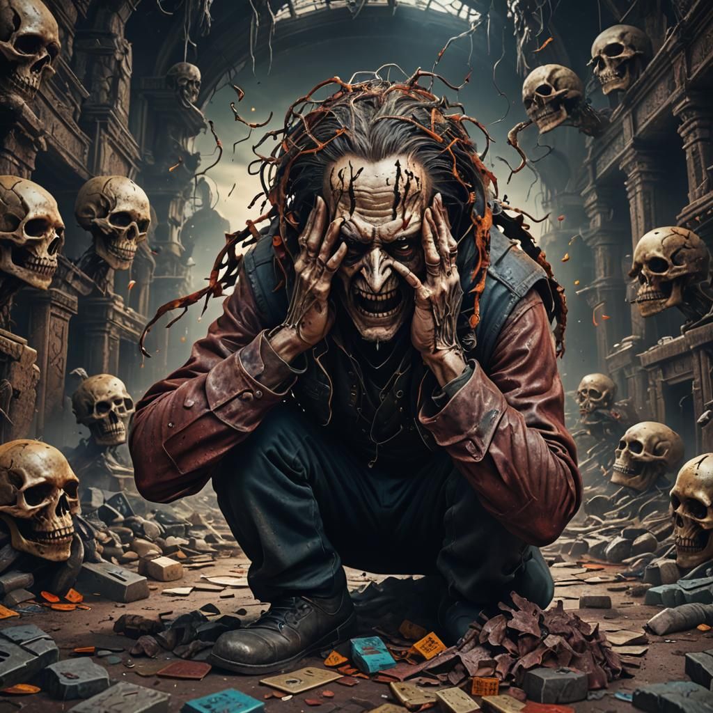 Dead Man's Game Over in Detailed Matte Painting