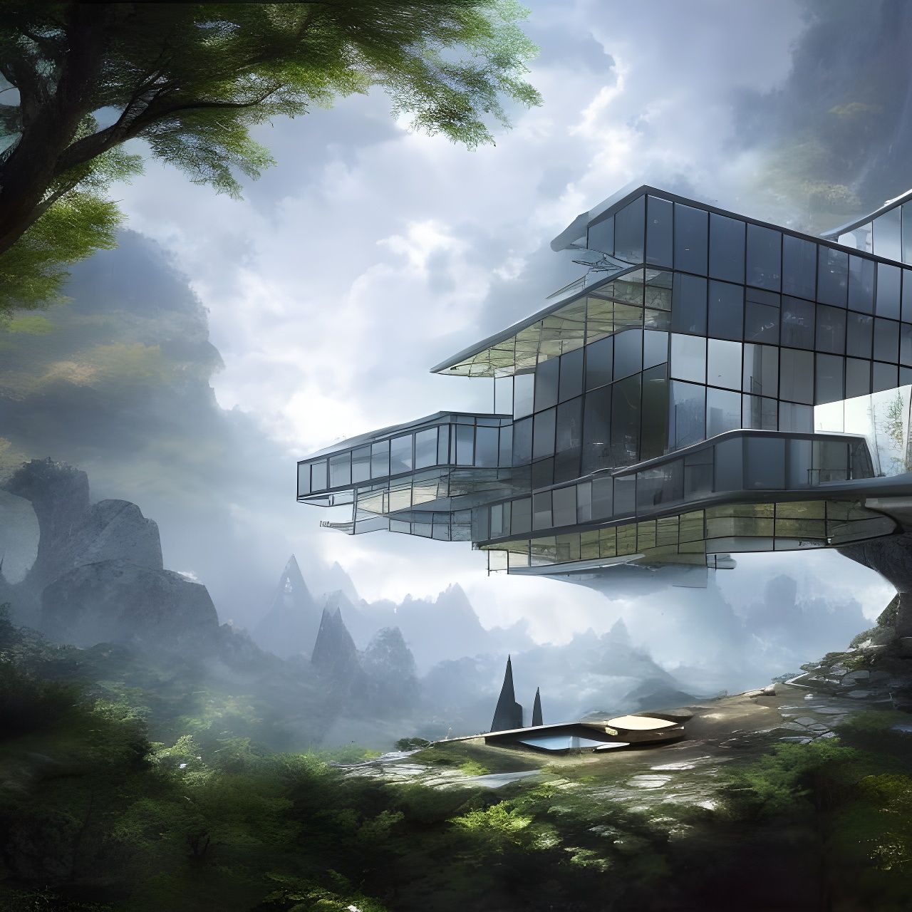 Zero gravity glass house