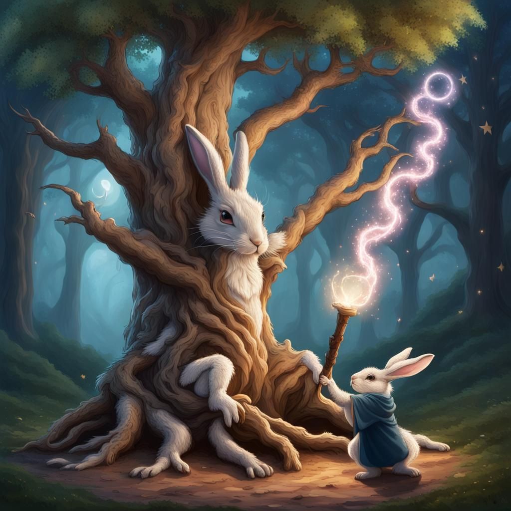 Magical Tree Transforms Rabbit into Dragon