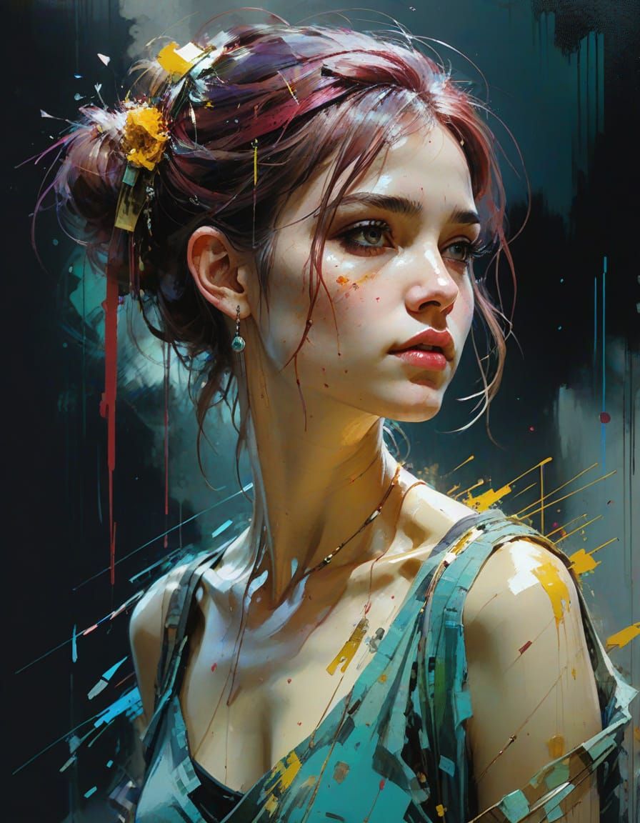 Vibrant Portrait Art Inspired by Master Painters