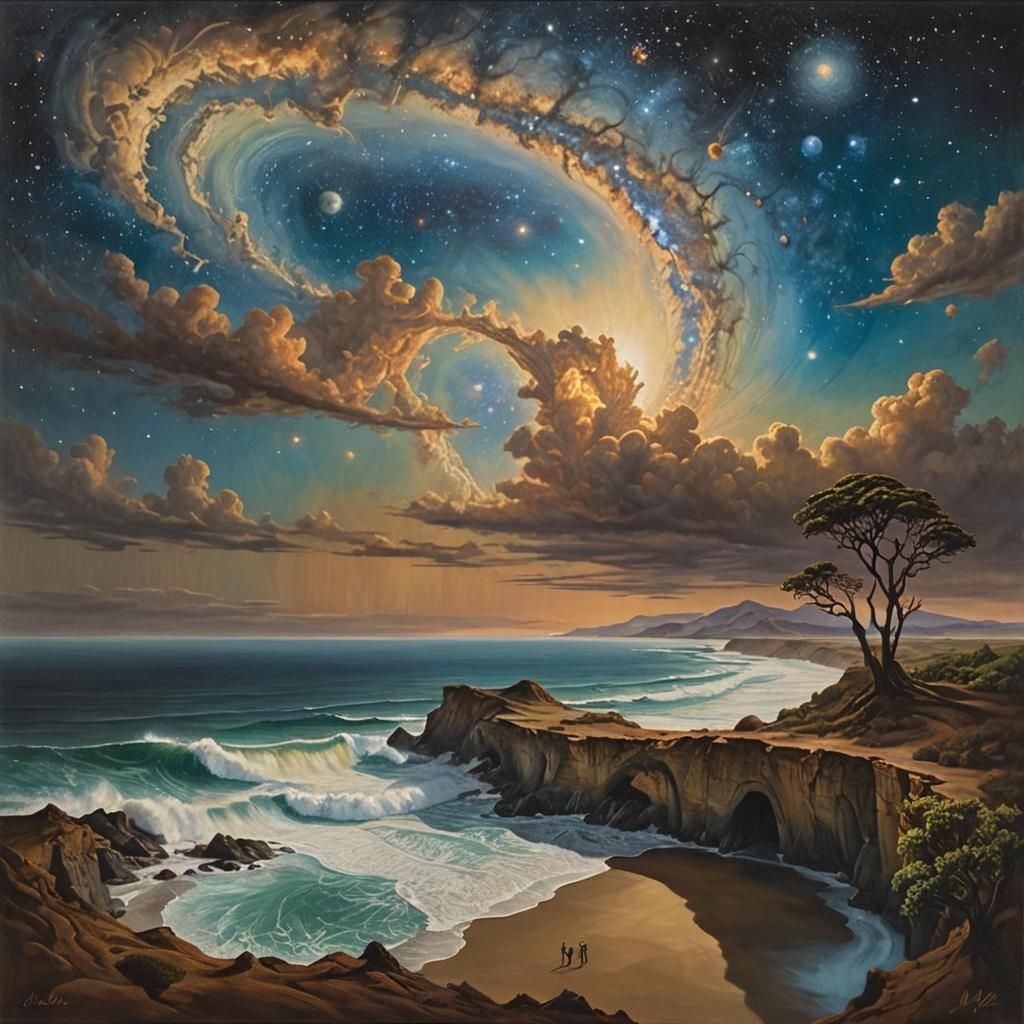 Surreal California Breaks Away, Salvador Dali Style