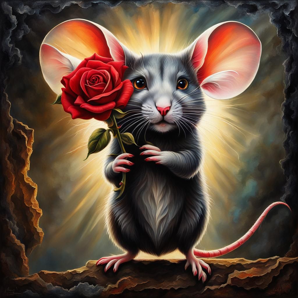 A flower was offered to me