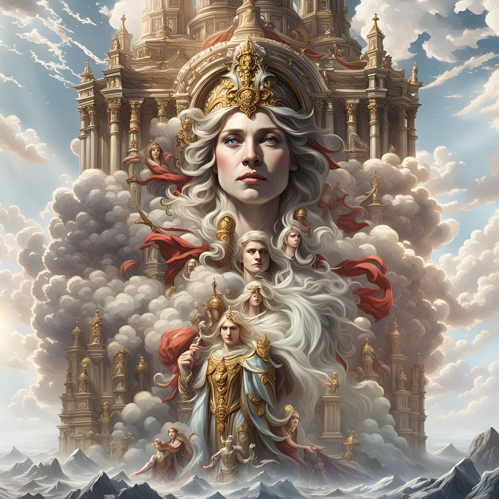 Marianne: Republic Leader in Dark Fantasy Style