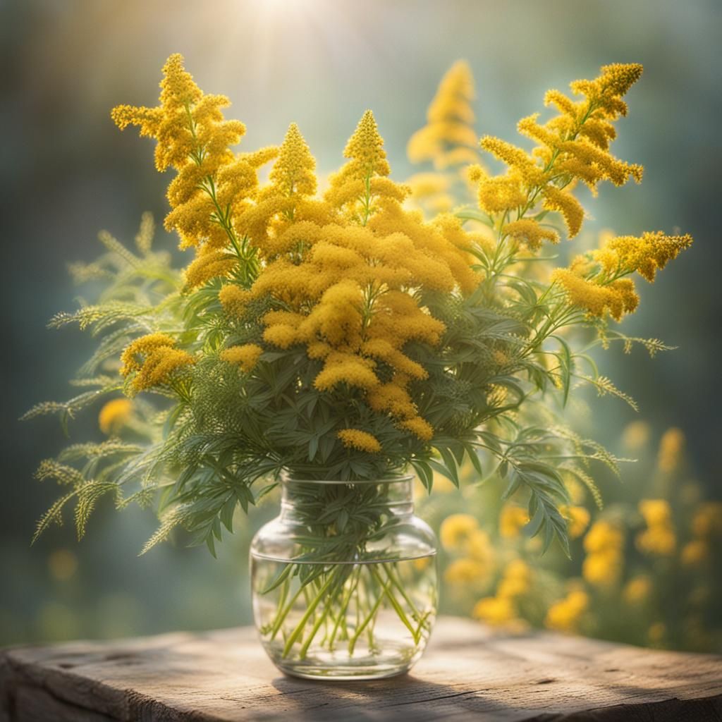 Goldenrod Bouquet in Divine Sunshine
