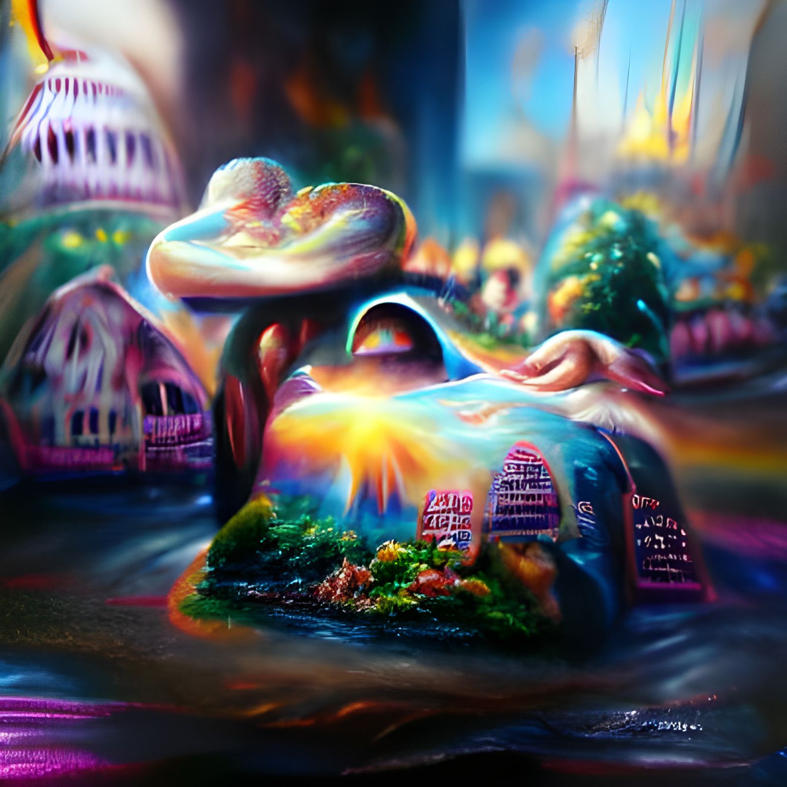 Empathy: Holographic Neon Art in Hyperrealism