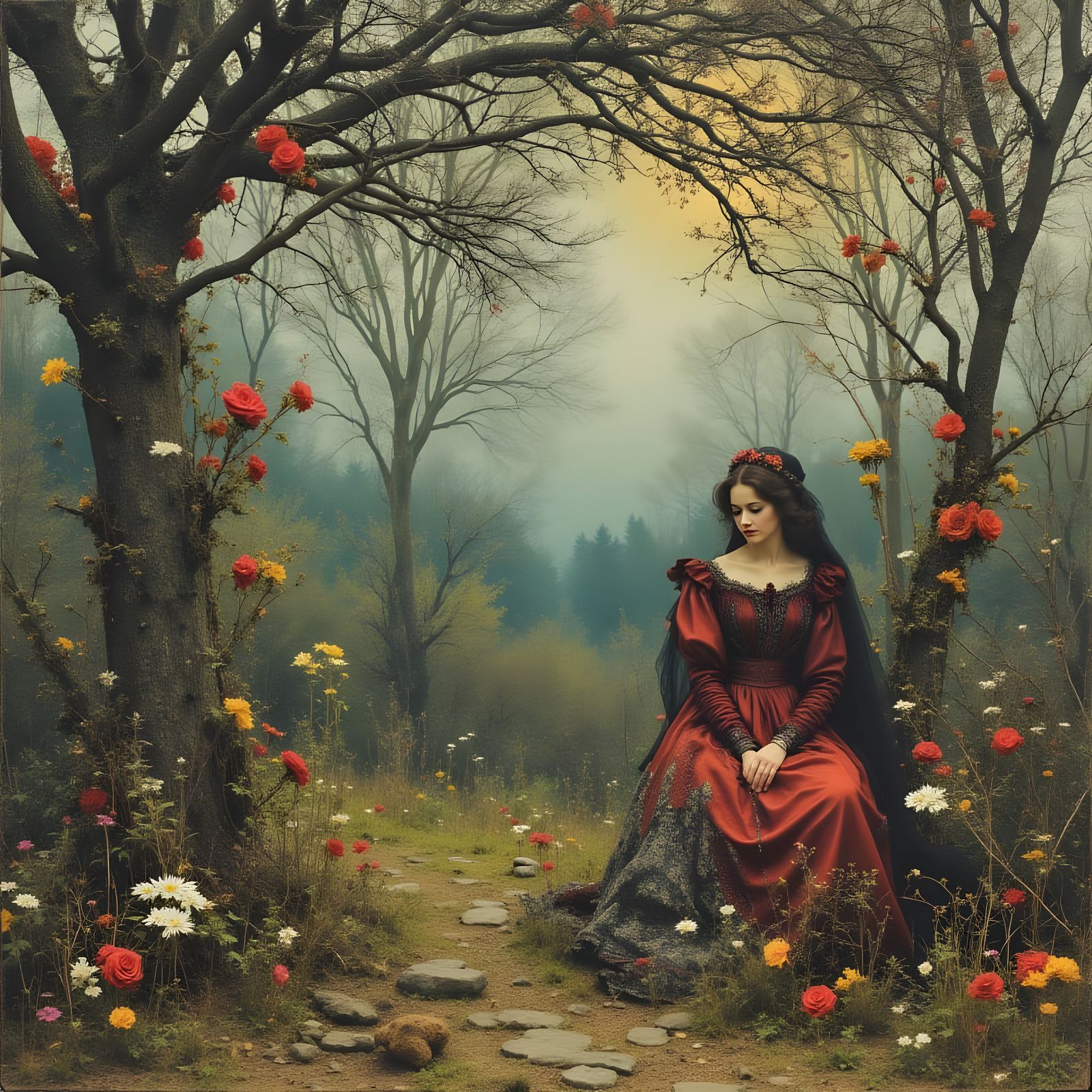 Hidden Folk in Gowns of Gold Thread