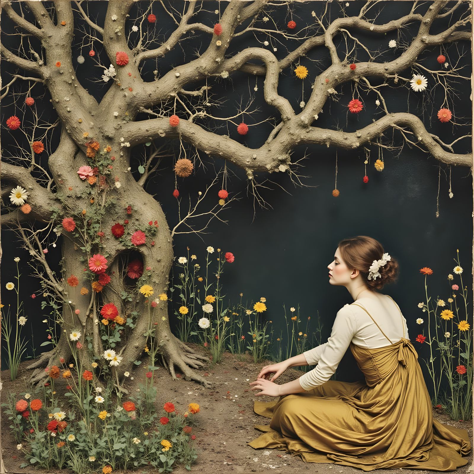 Hidden Folk Amidst Brambles and Oaks