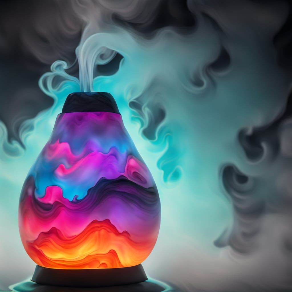 Enchanted Lava Lamp with Whirling Colors
