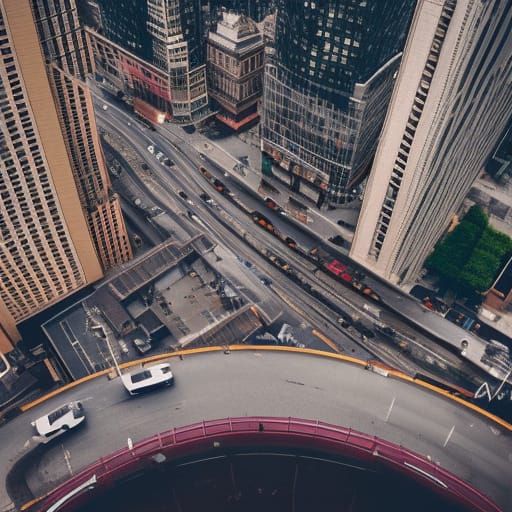 Busy city from above ⬆️