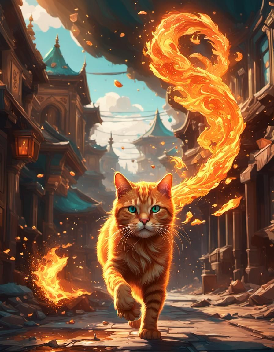 Threw the fire and the flames