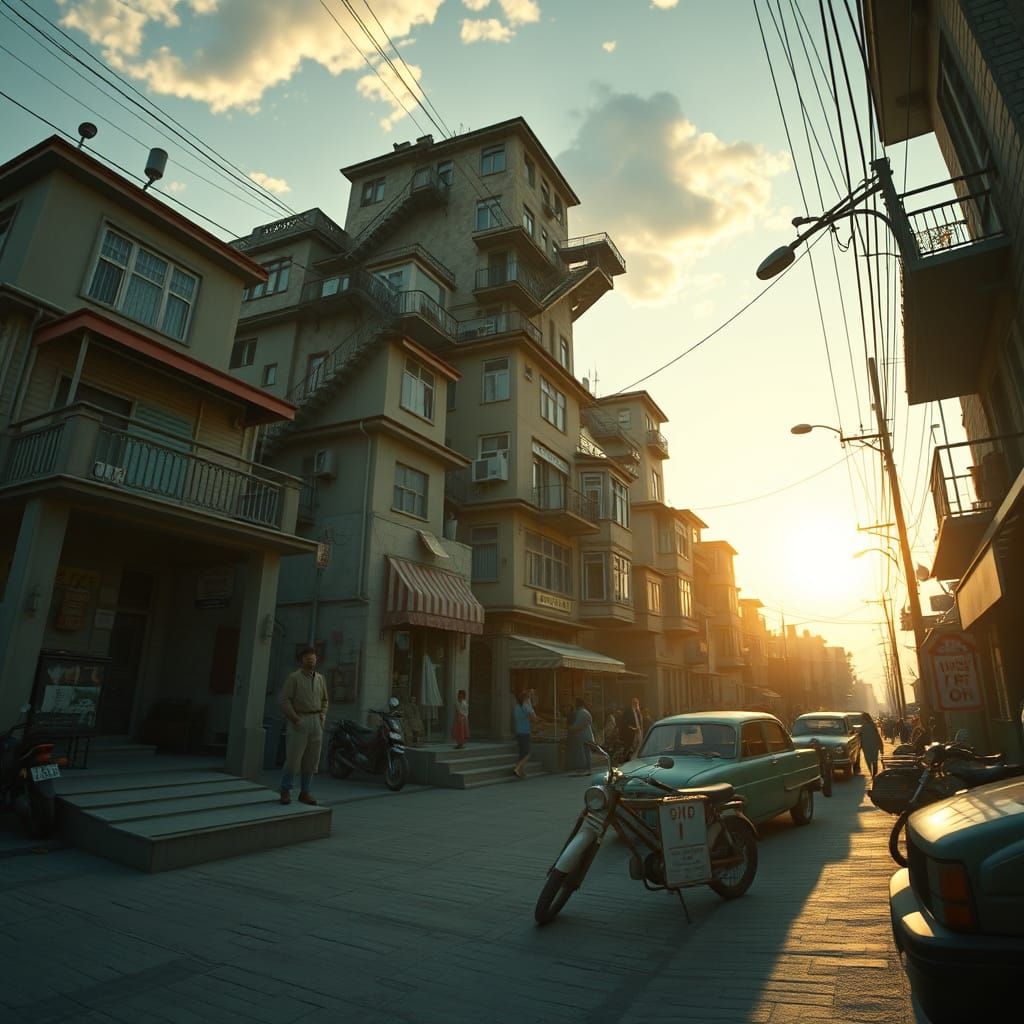 1950s Life Spiral Photo-Realistic Art