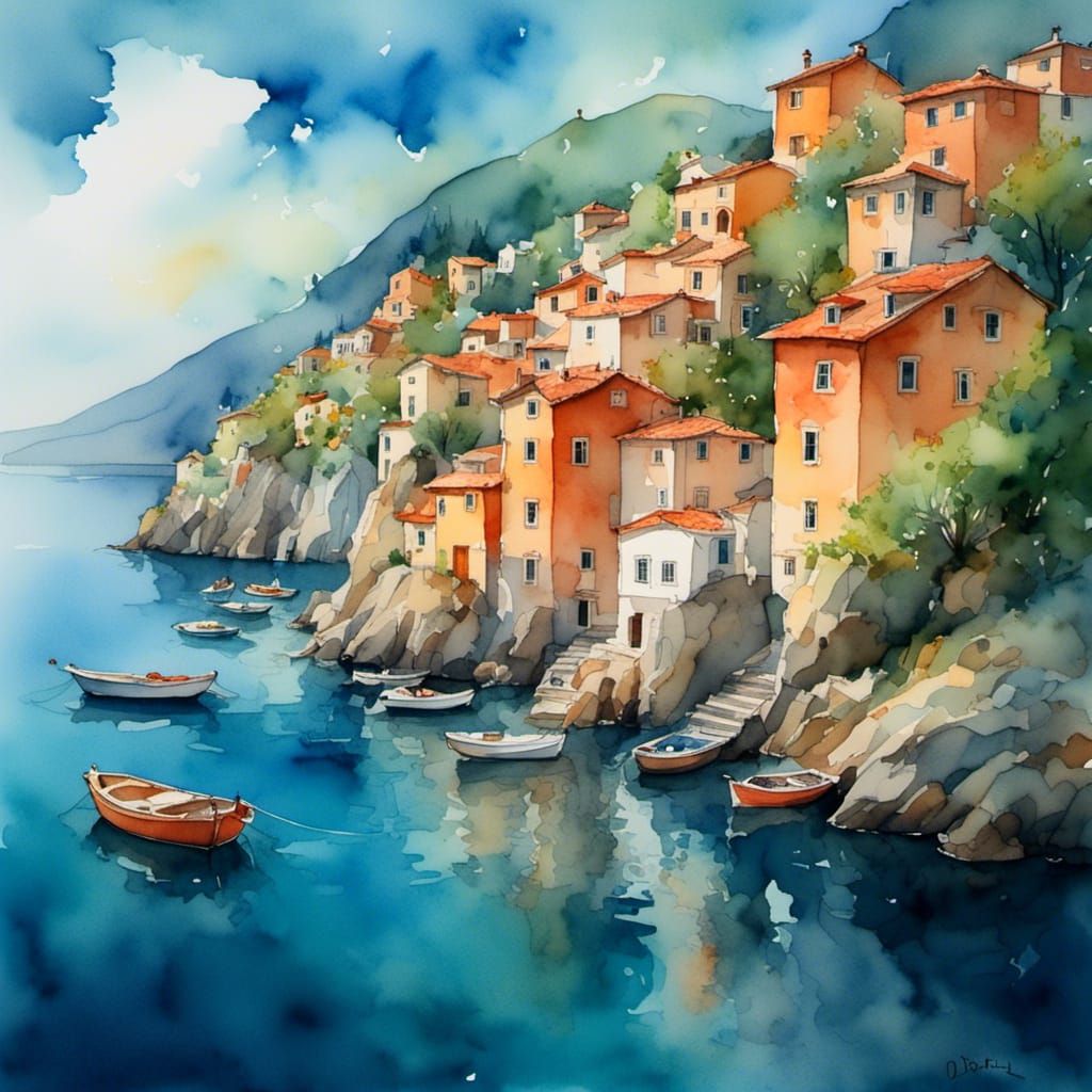 Coastal Watercolour