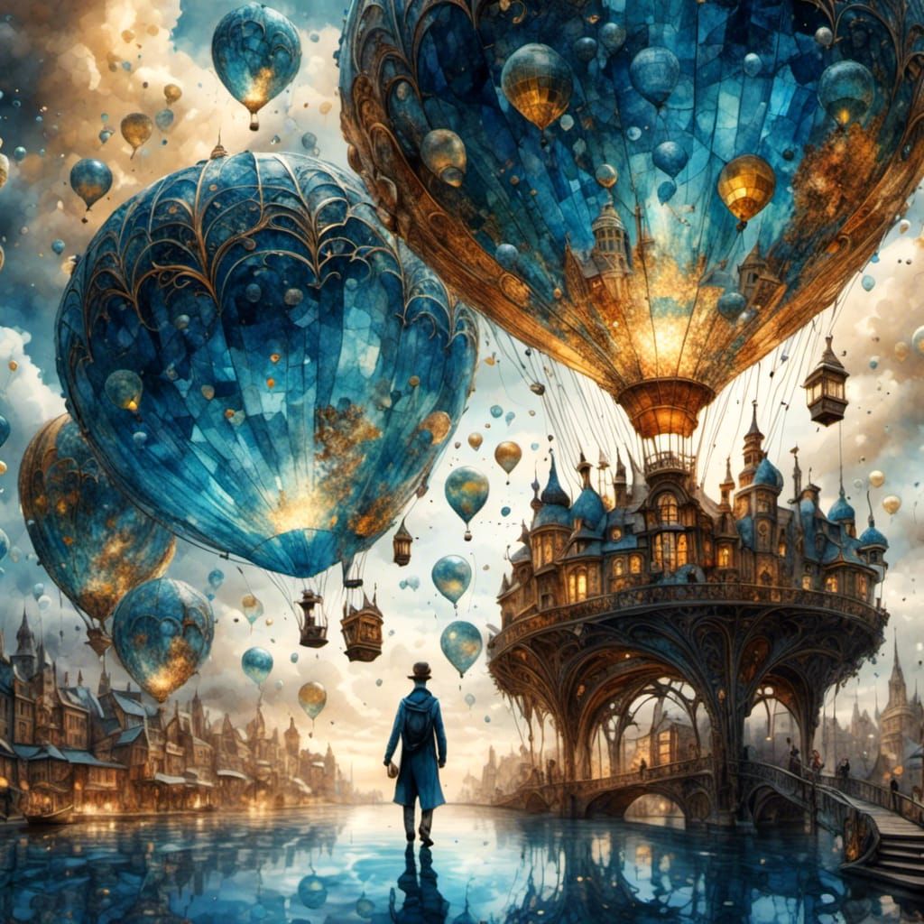 Hot air balloons <lora:Phenomenon:1.0>