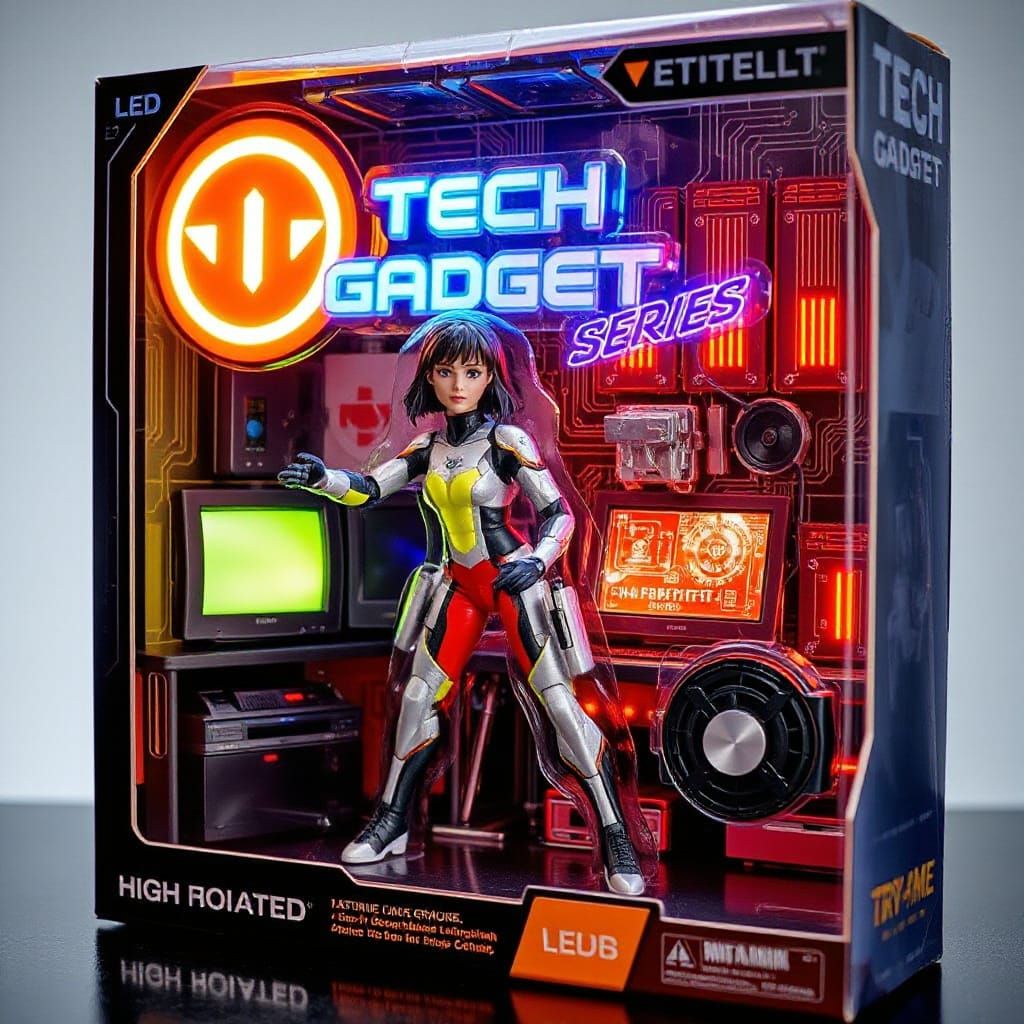 High-Tech Spy Action Figure in Futuristic Packaging