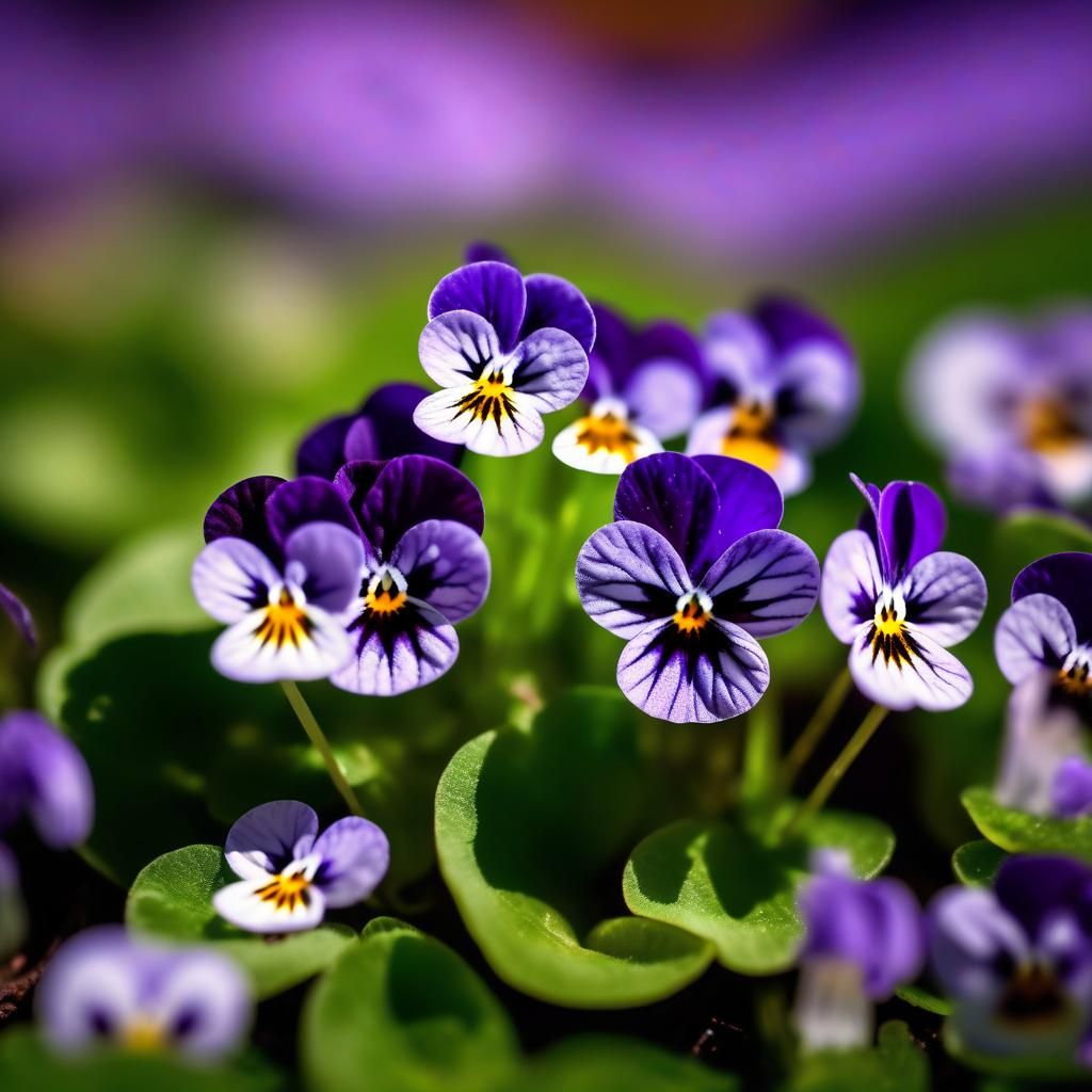 Sweet Violet flowers