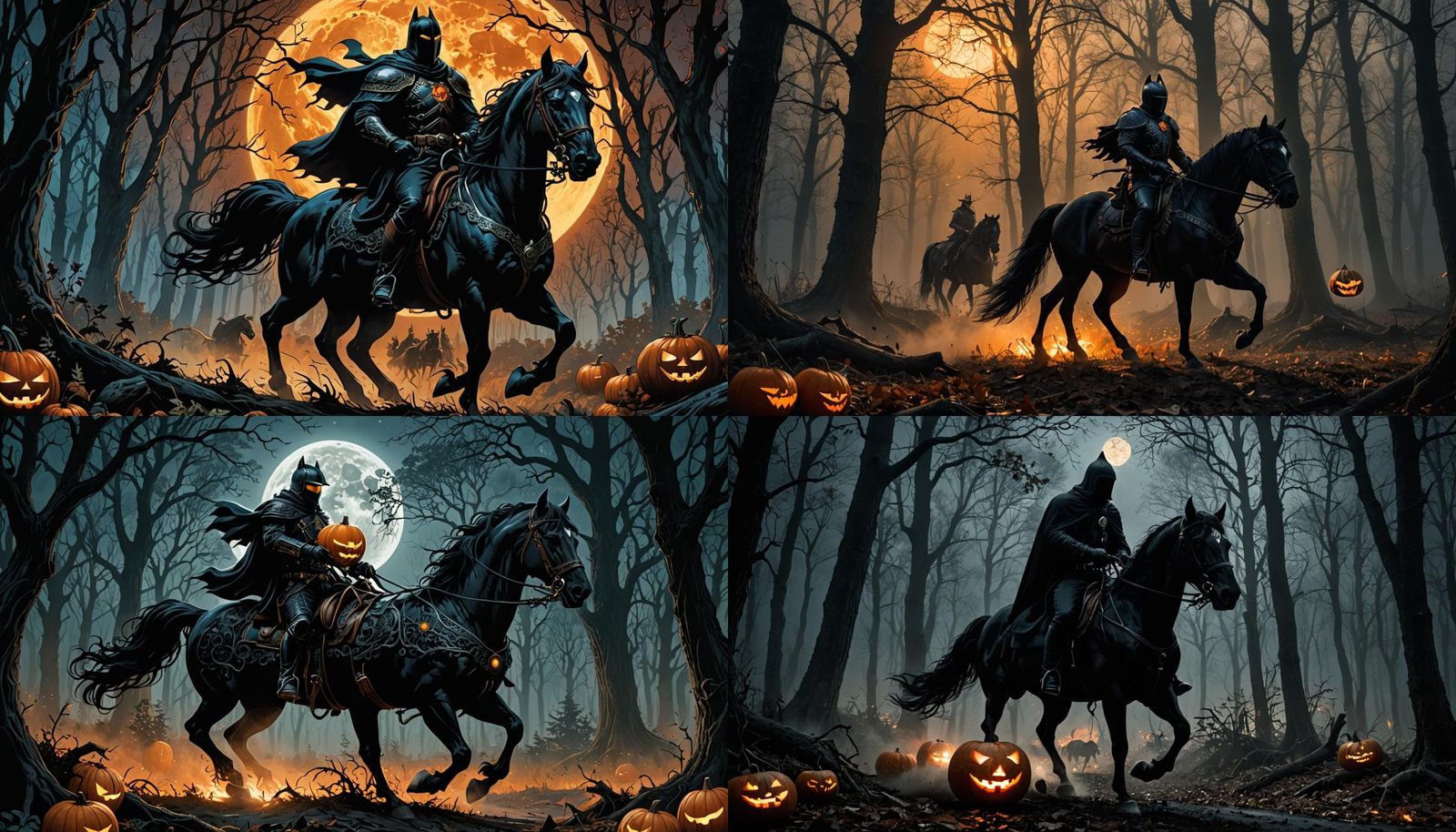 On a Halloween night, the headless rider WITH A HEAD!!!! of ...