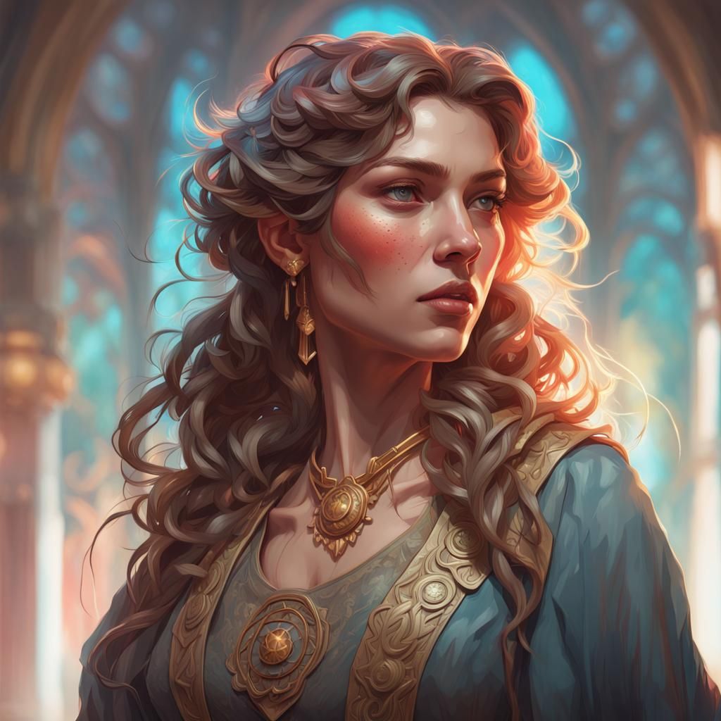 Detailed Portrait with Dynamic Lighting