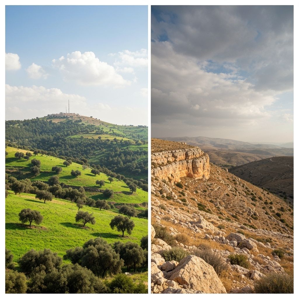 Dual Israeli Hills: Blessings vs Curses in Samaria