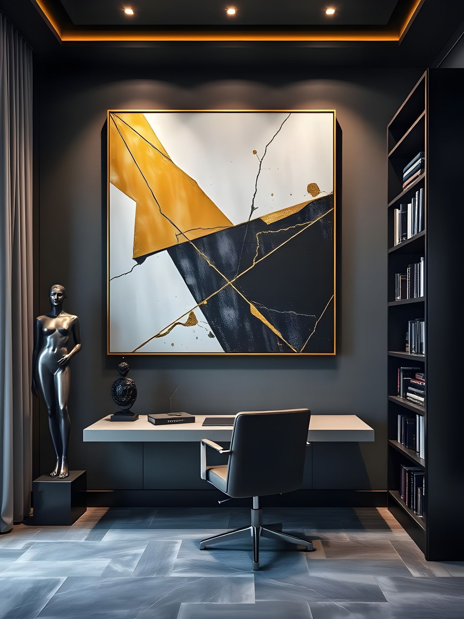 Dark Glamour Zoom Background