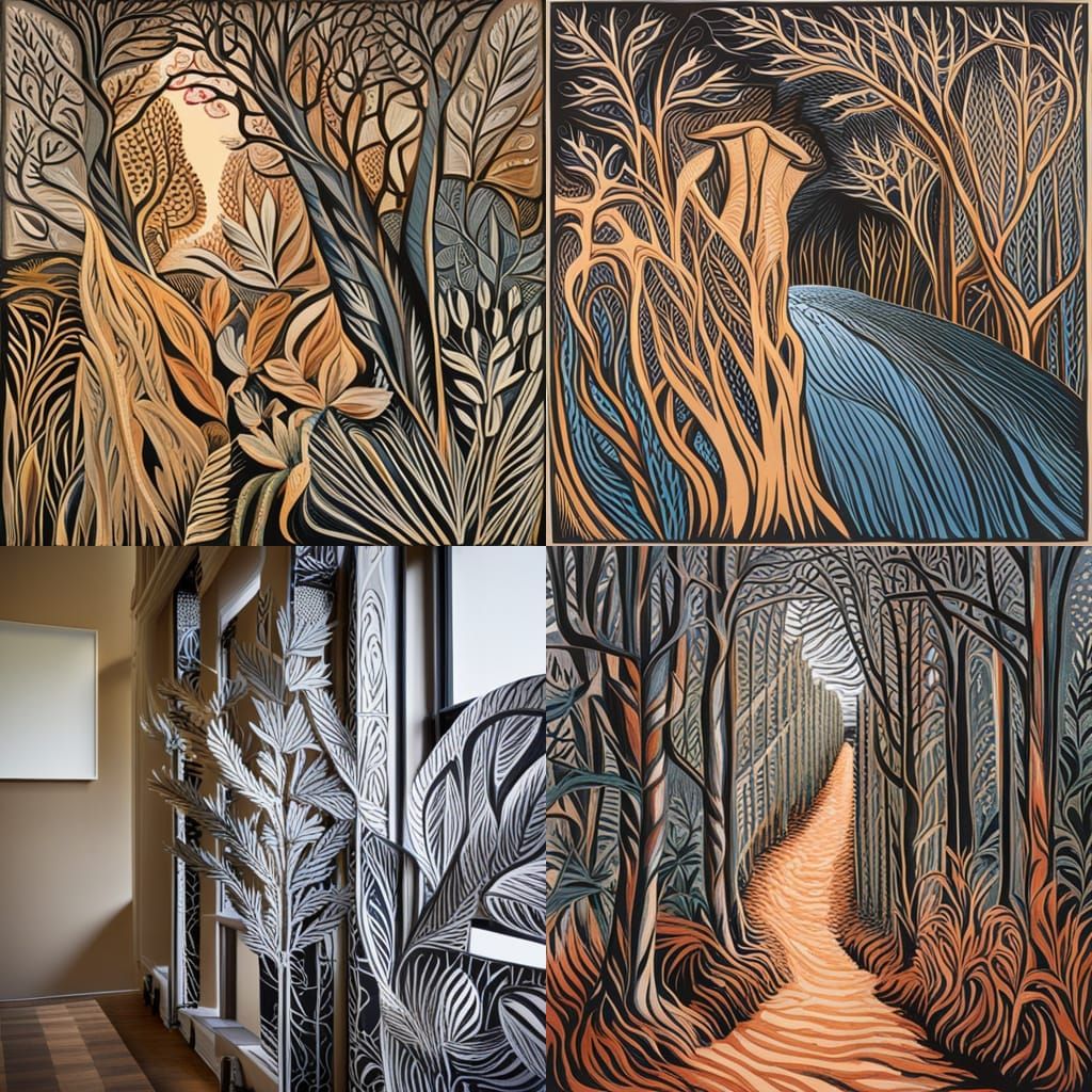 Abstract Nature Art Inspired by Annie Soudain