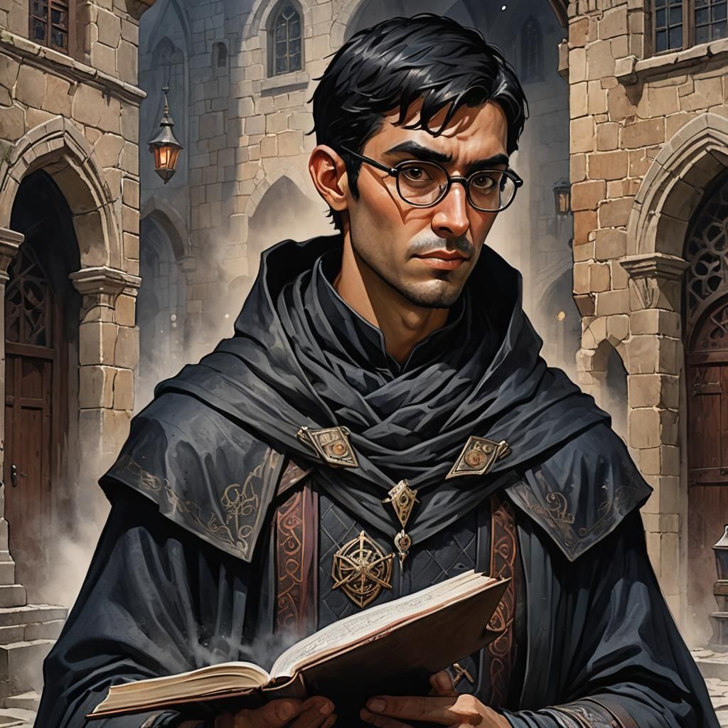 Game Master in Curse of Strahd, Watercolor Art