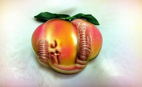 Single Peach Still Life