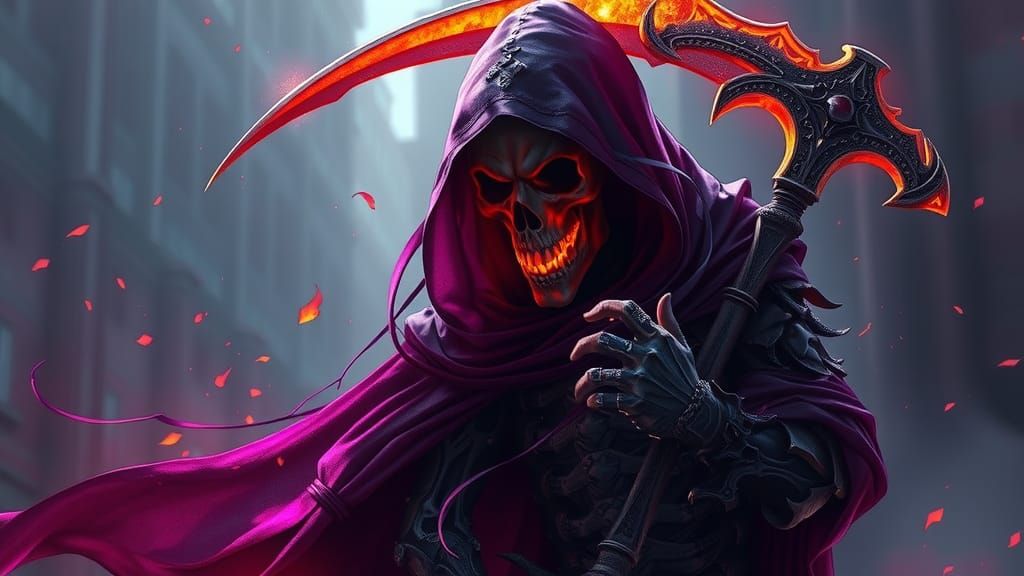 Dark Fantasy Grim Reaper Concept Art