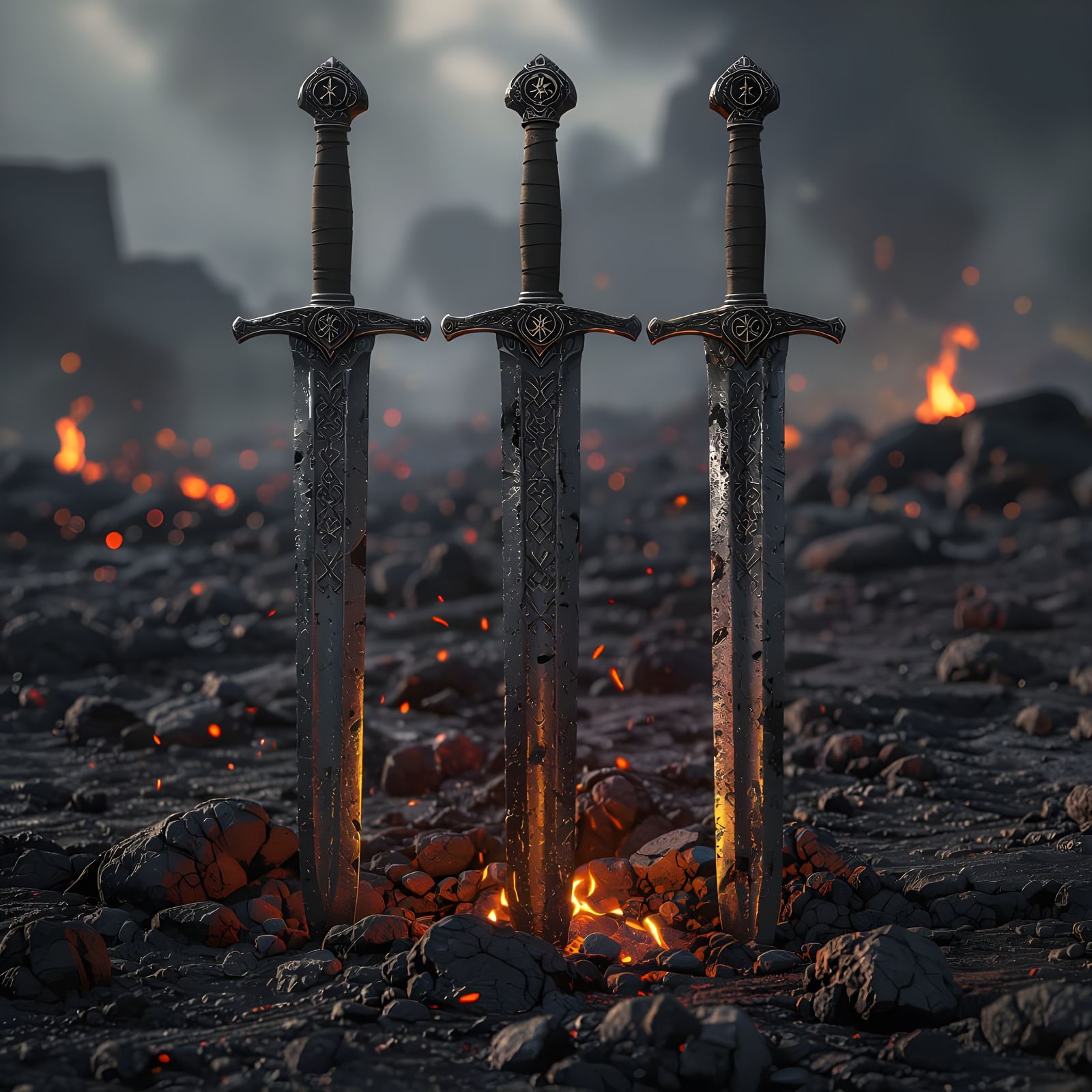 Three Dark Brotherhood Swords