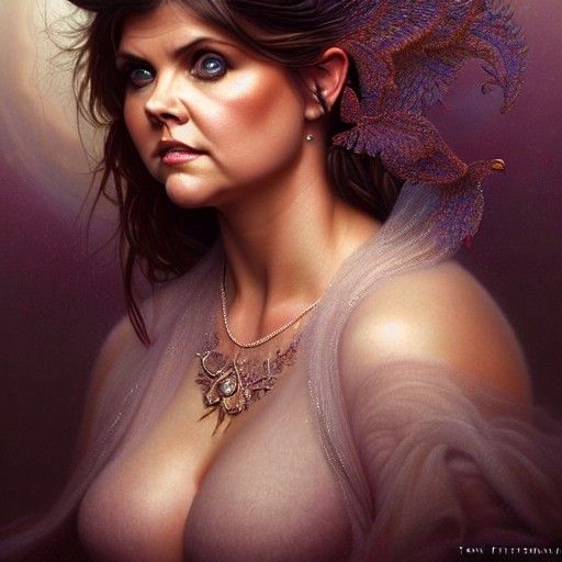 Ethereal Painting of Tiffani Amber Thiessen