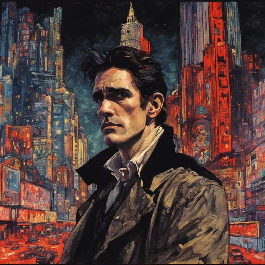 Matt Dillon in Drugstore Cowboy as gothic vampire Canaletto Alphonse Mucha
brüt renaissance creepy flying male vampire o...