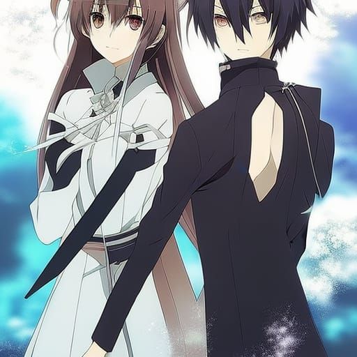 Anime Girl with Pretty Eyes: Key Visual Art