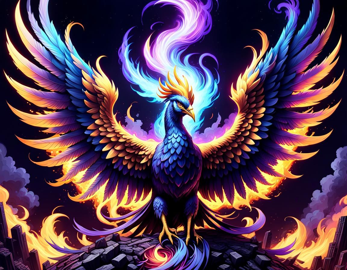 Phoenix Rising: Dark Fantasy Concept Art