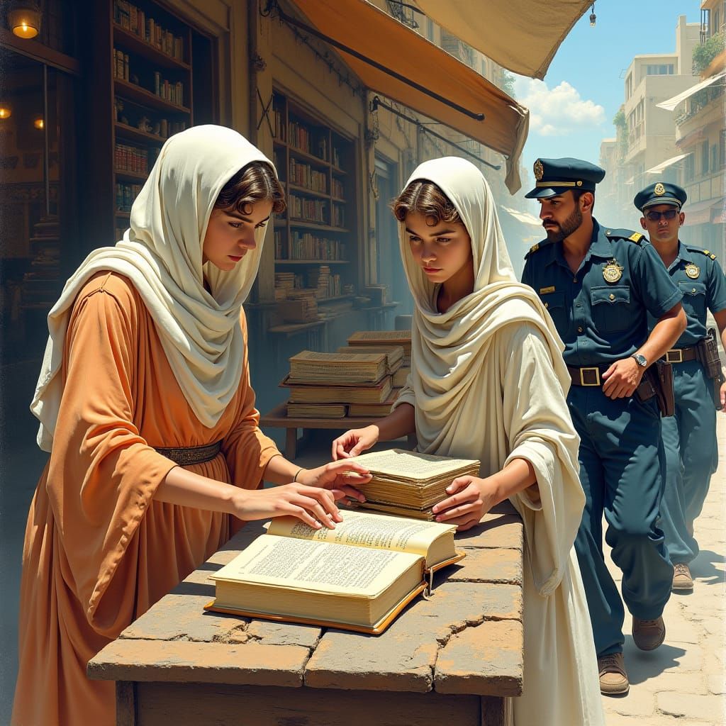 Ancient Meets Future: A Moebius Inspired Scene