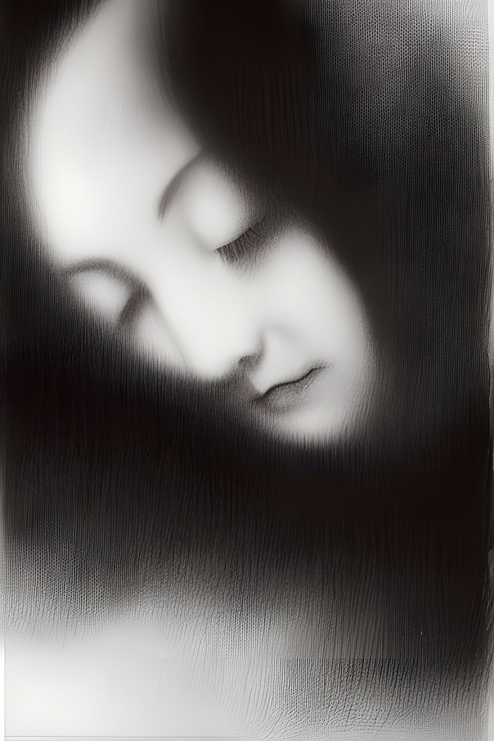 Melancholy Scene with Candles in Dim Light