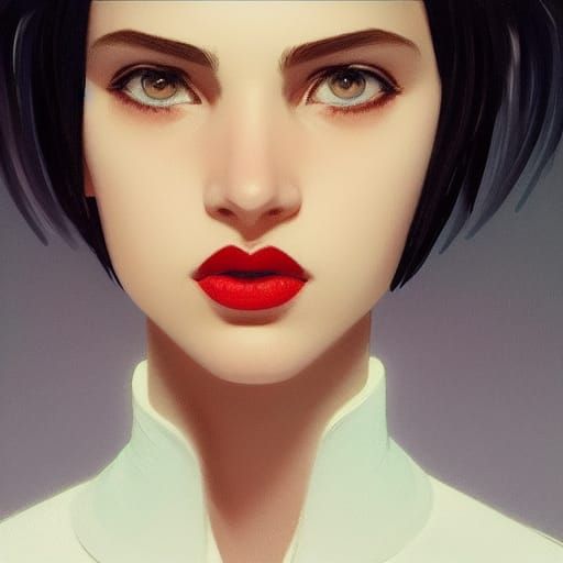 Teen Portrait with Spiky Hair in Hyperdetailed Style