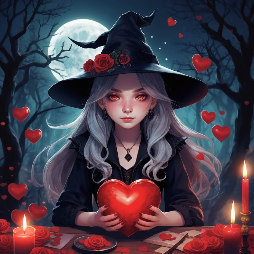 Witches Cursed Valentine Love Scene