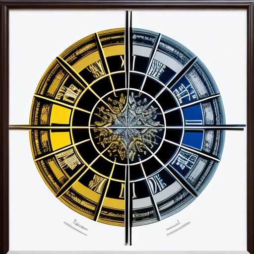 Detailed Mandelbrot Set with 3D Geometric Typography