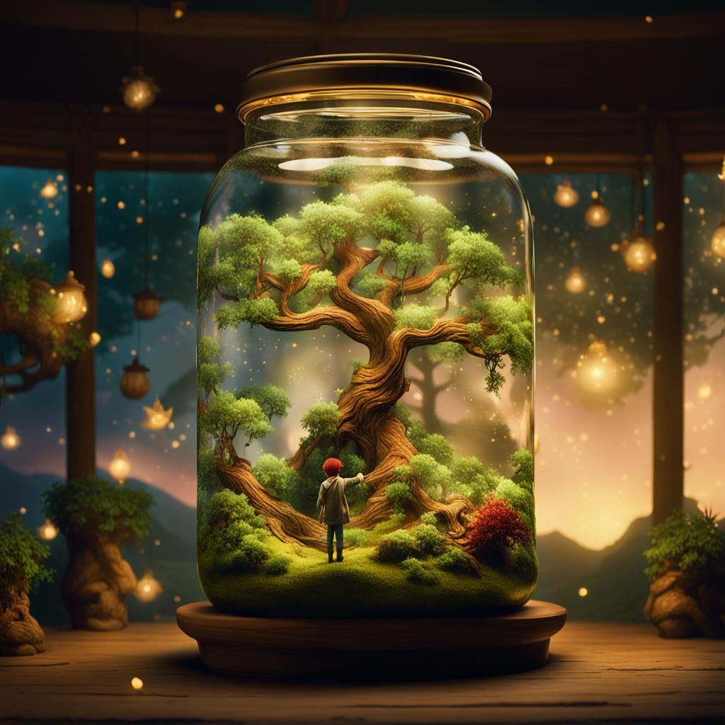 Peter Pan's Neverland in a Terrarium