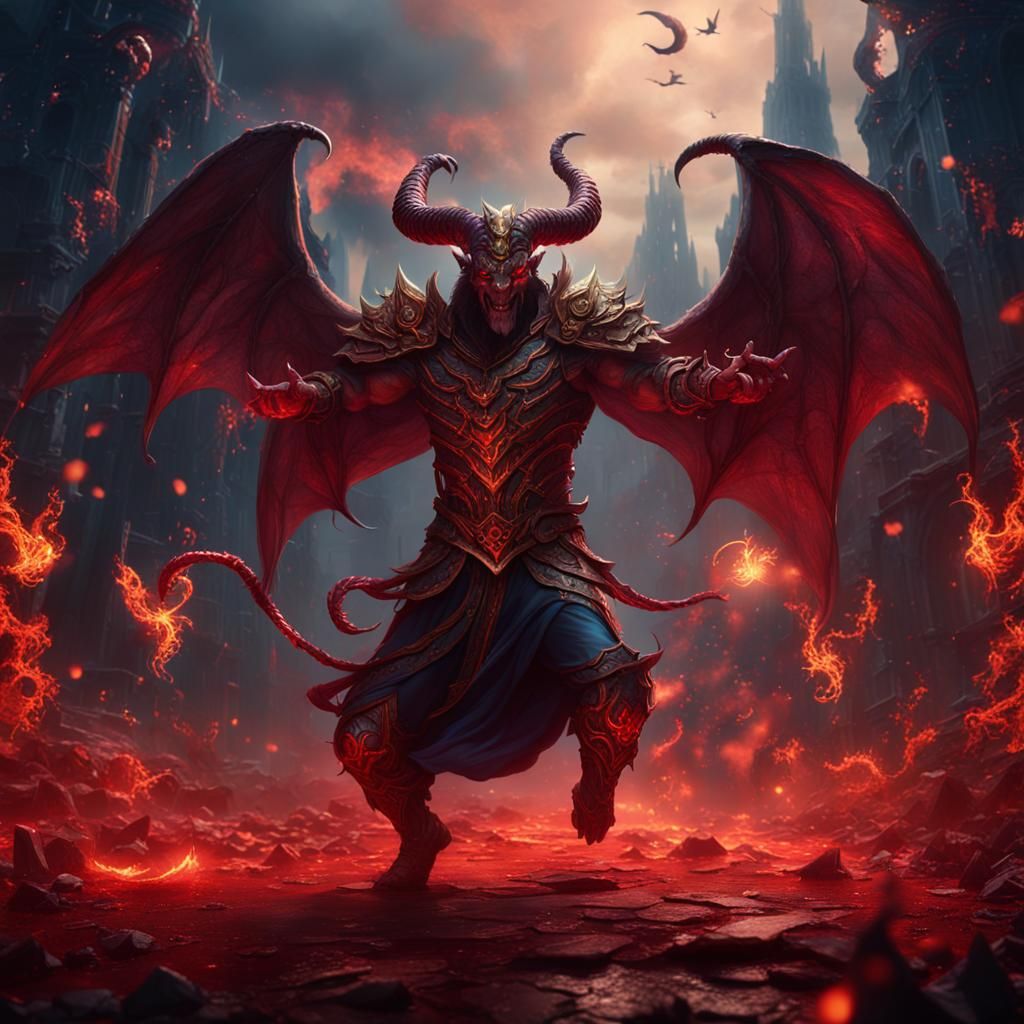 Dancing with the Devil: A Fantastical Matte Painting