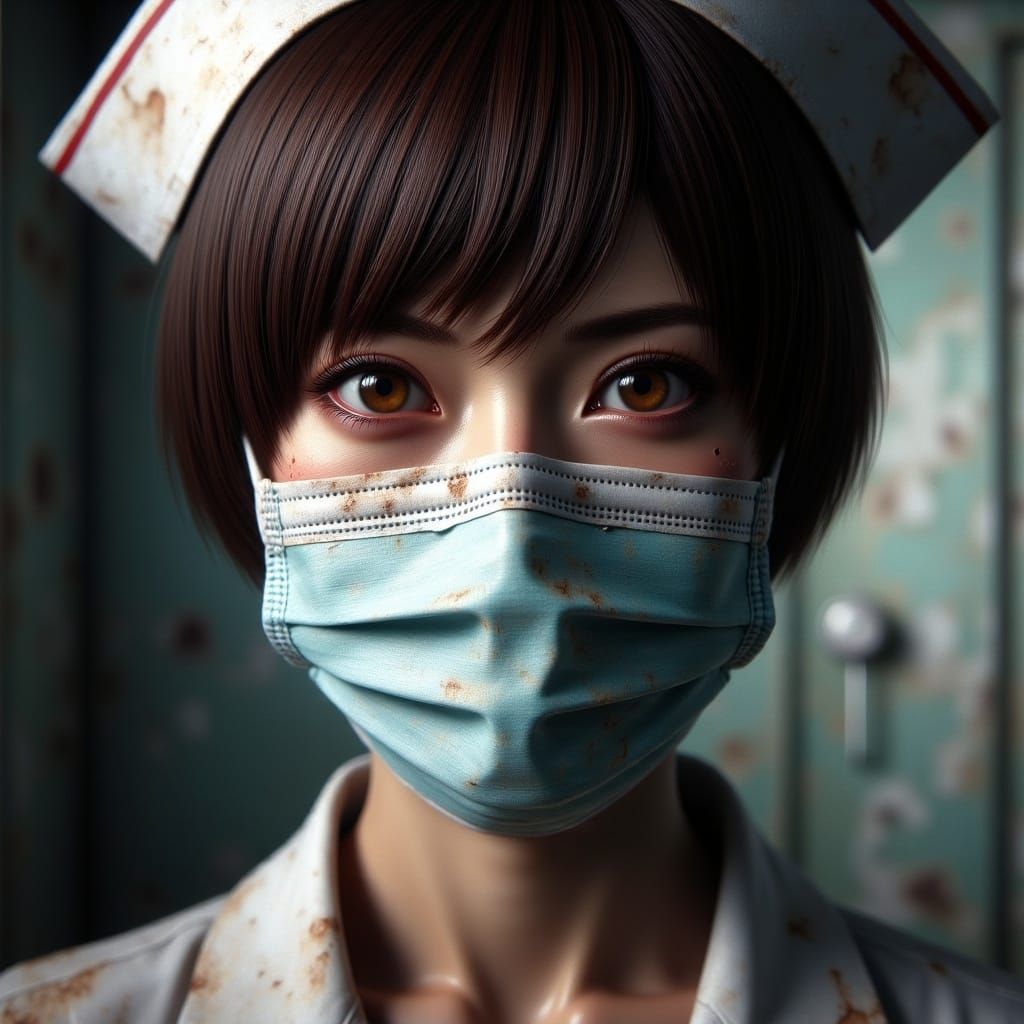 Nurse Close-Up with Caring Eyes