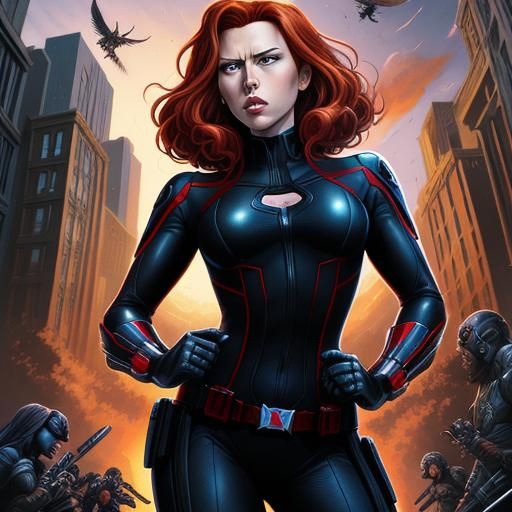 Black Widow Comic Book Art