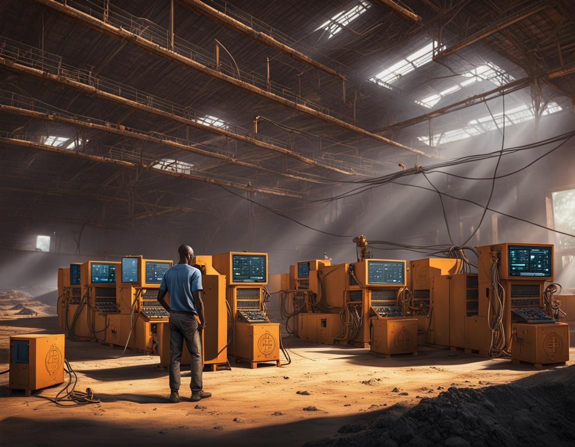Bitcoin Mining in Bondo, Malawi: A Matte Painting