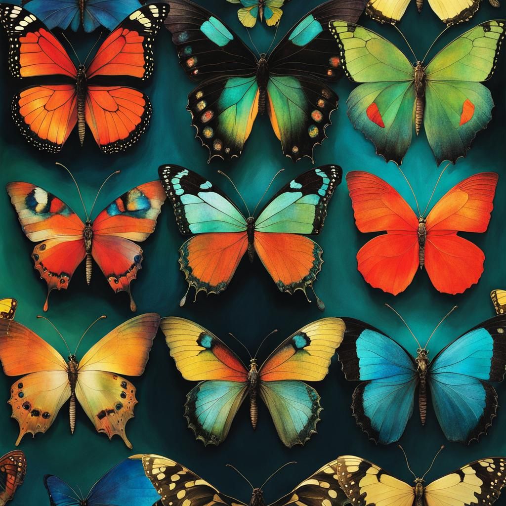 Magical Butterfly in Liquid Alcohol Ink