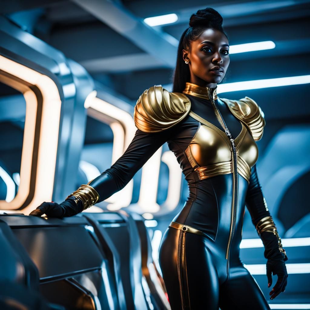 Star Trek Captain in Spaceship Medbay