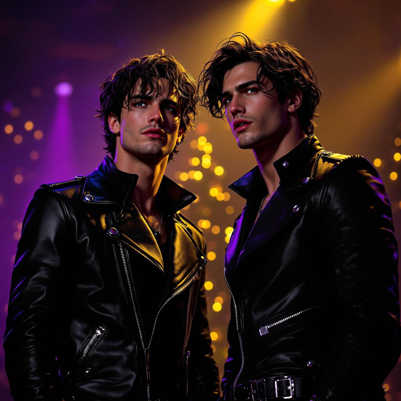 Confident Dark Fantasy Twins Entertain on Stage