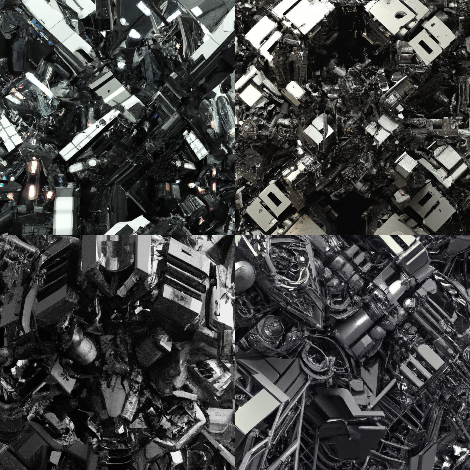 Futuristic Mech with Intricate Details in Sci-Fi Style