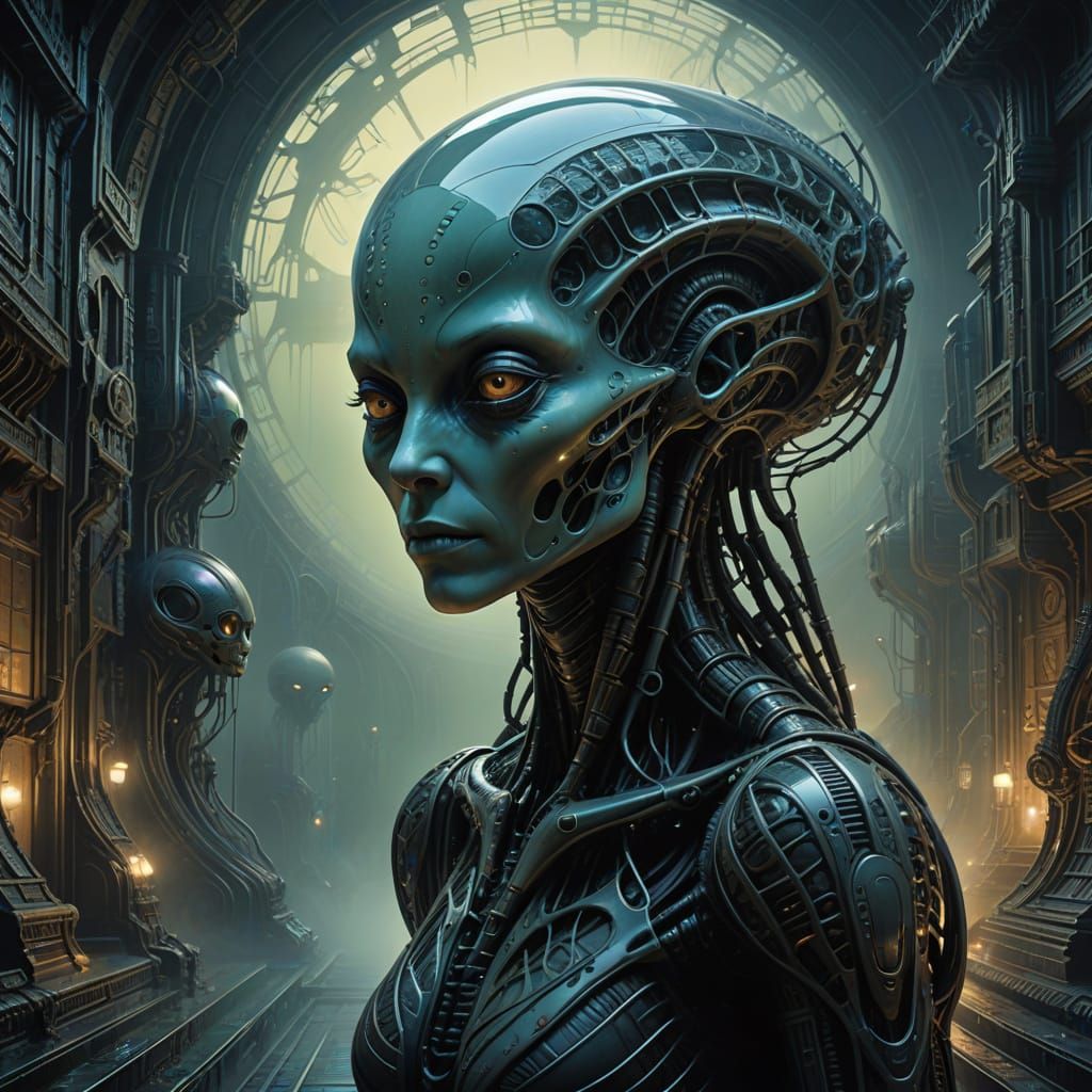 Dreamlike Alien Portraits in Soft, Ethereal Light