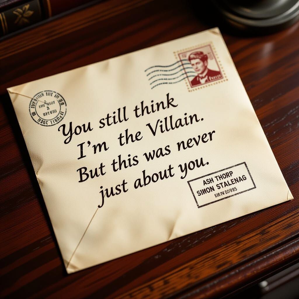 Gritty Prison Envelope on Polished Desk