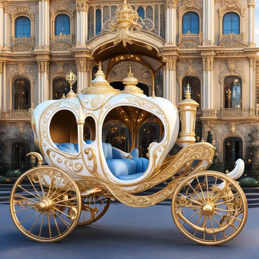 Cinderella's Carriage: Photorealistic Disney Masterpiece